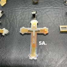 Load image into Gallery viewer, “Pray” Stainless Steel Cross &amp; Chain Necklace (6 styles)